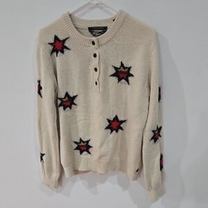Scotch & Soda Sz Med Cream Knit Sweater